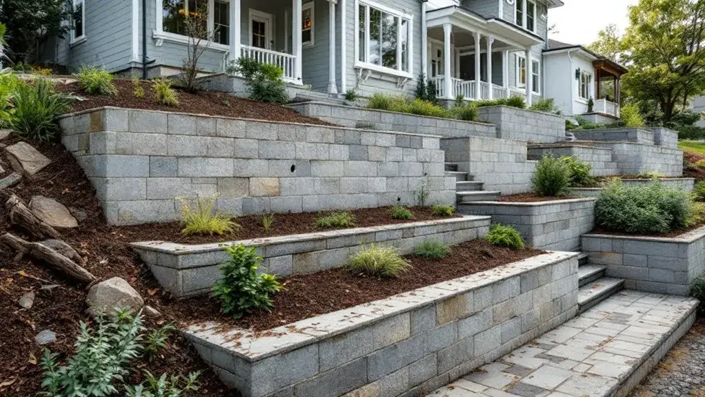 How Retaining Walls Maximize Usable Space on Sloped Lots